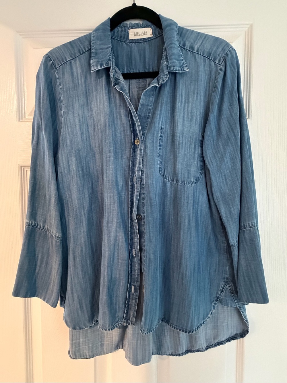 Bella Dahl Light Blue Washed Button-Down Shirt